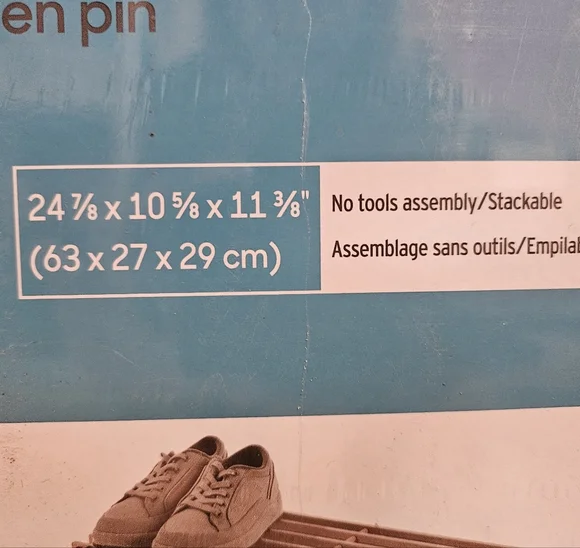 NWT Pine‎ Wood Shoe Rack - Picture 2 of 2